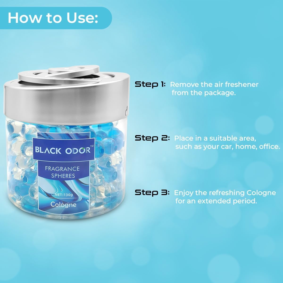 Super Fragrance Black Odor Car Air Freshener