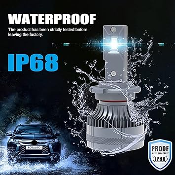 LED Car Headlight Ultra-Bright Bulbs H4-6500K Color Temperature