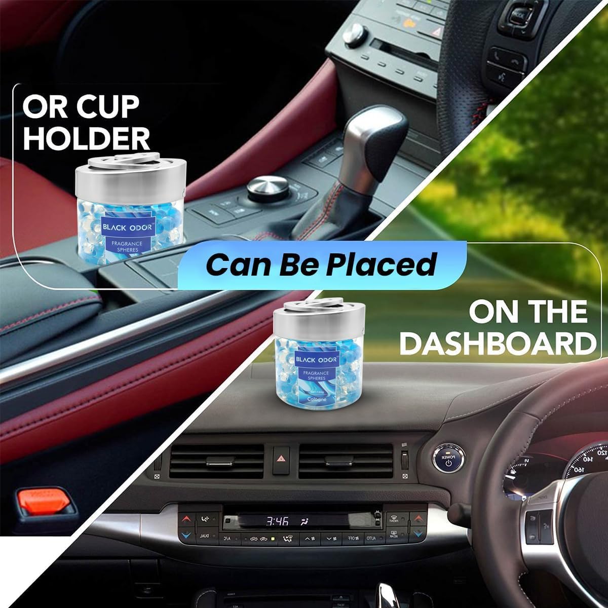 Super Fragrance Black Odor Car Air Freshener