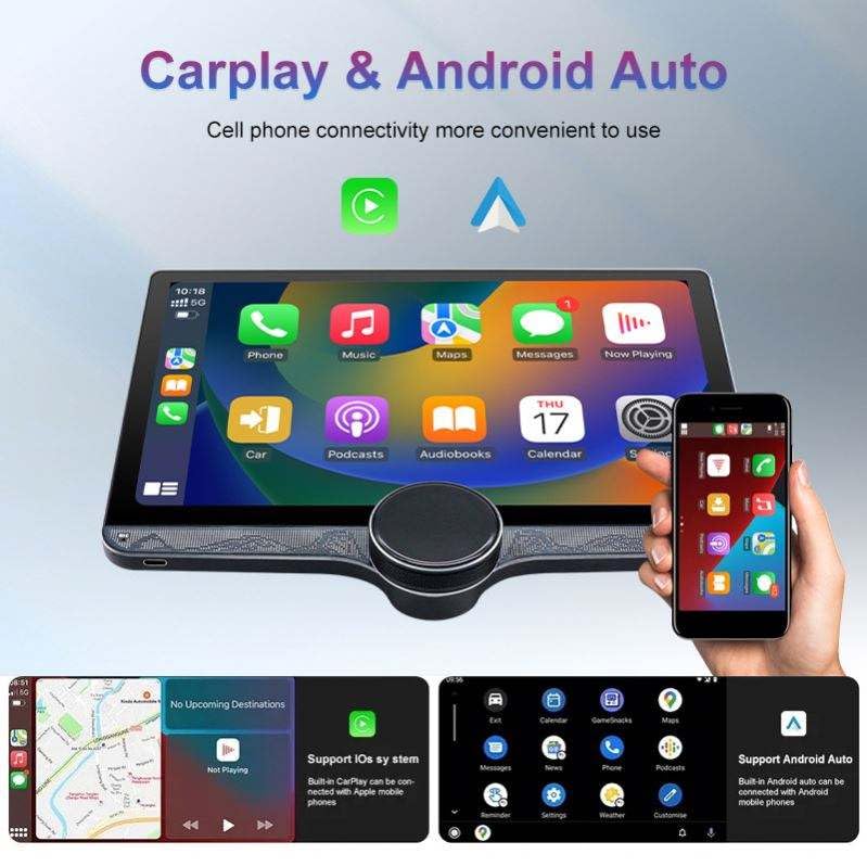 Gemstone Car Singal Knob Stereo 4GB/64GB Ram Display with Android 13