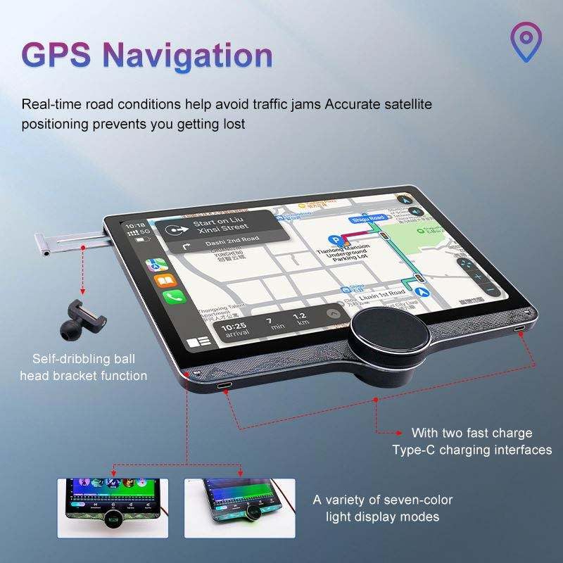 Gemstone Car Singal Knob Stereo 4GB/64GB Ram Display with Android 13