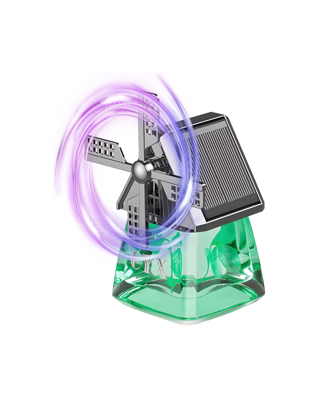 Windmill Solar Car Perfume Air Freshener Perfume