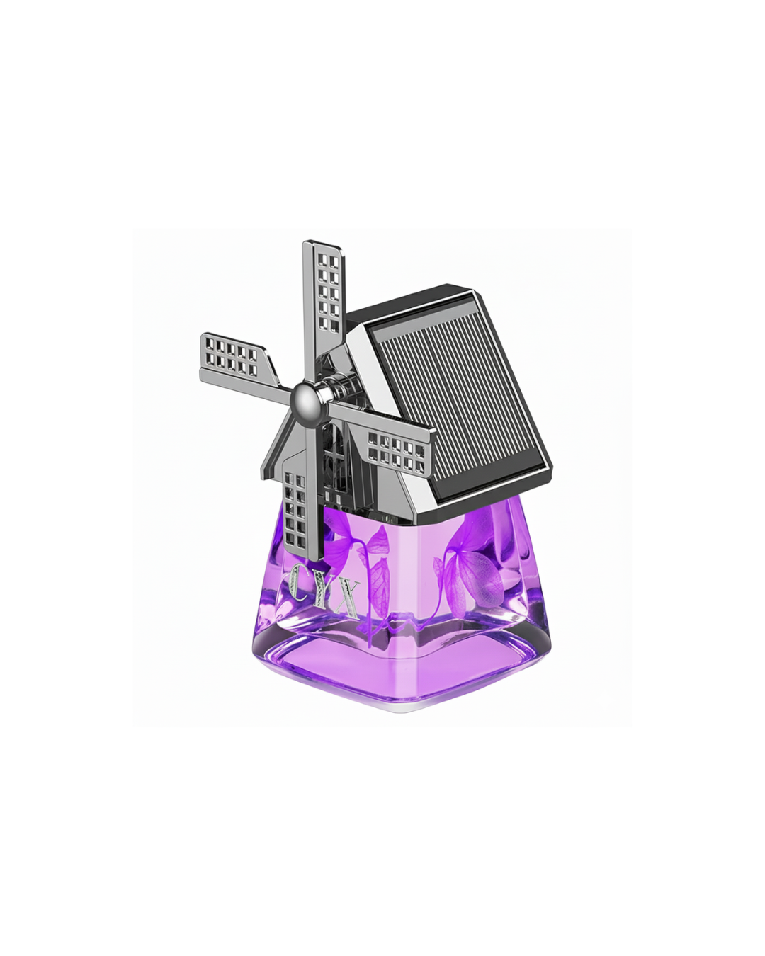 Windmill Solar Car Perfume Air Freshener Perfume