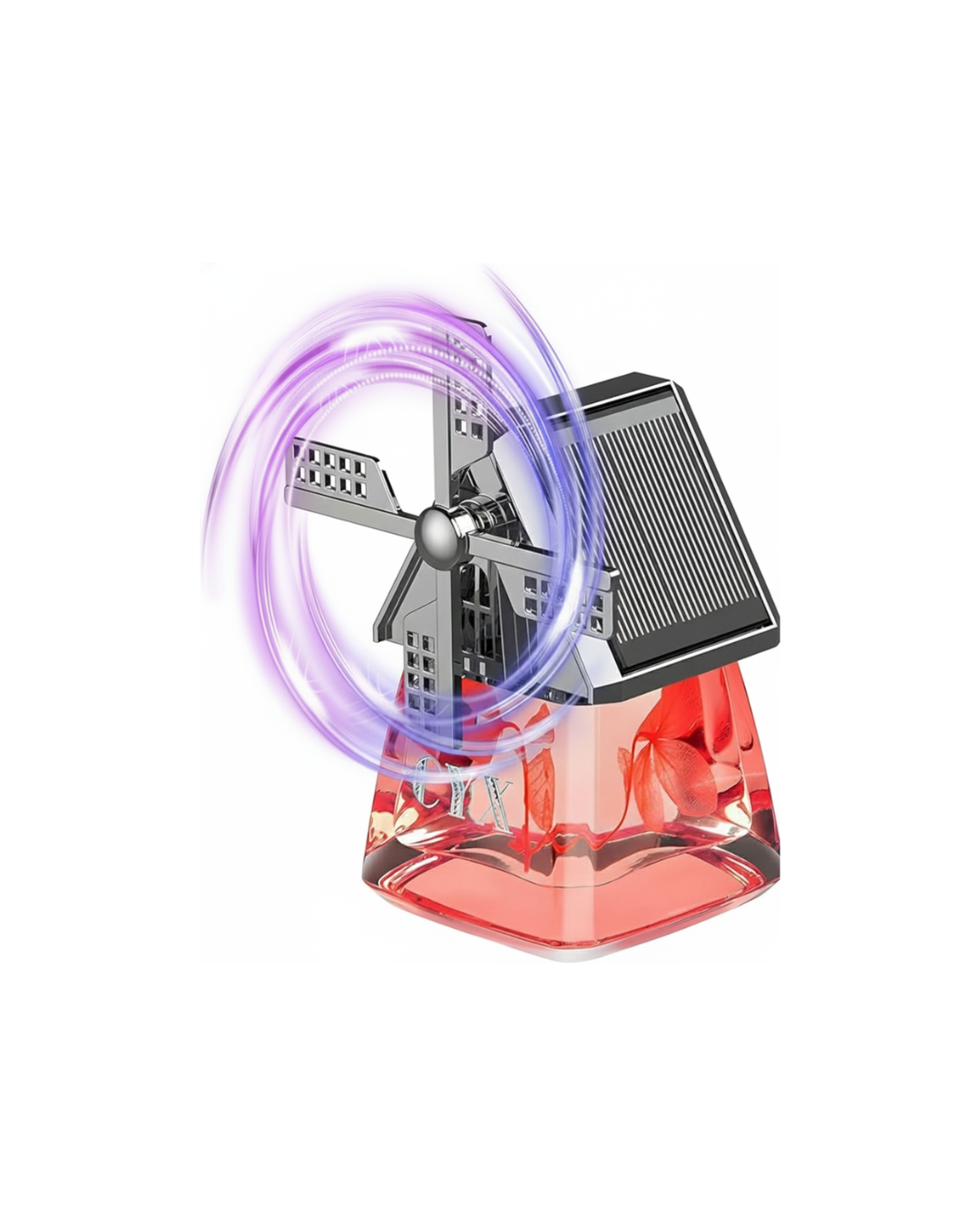 Windmill Solar Car Perfume Air Freshener Perfume