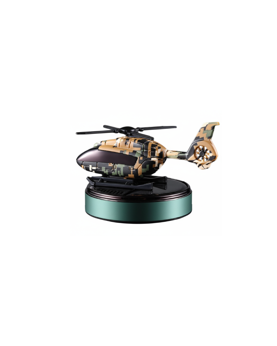 Helicopter military alloy Solar Car Air Freshener Car Freshener