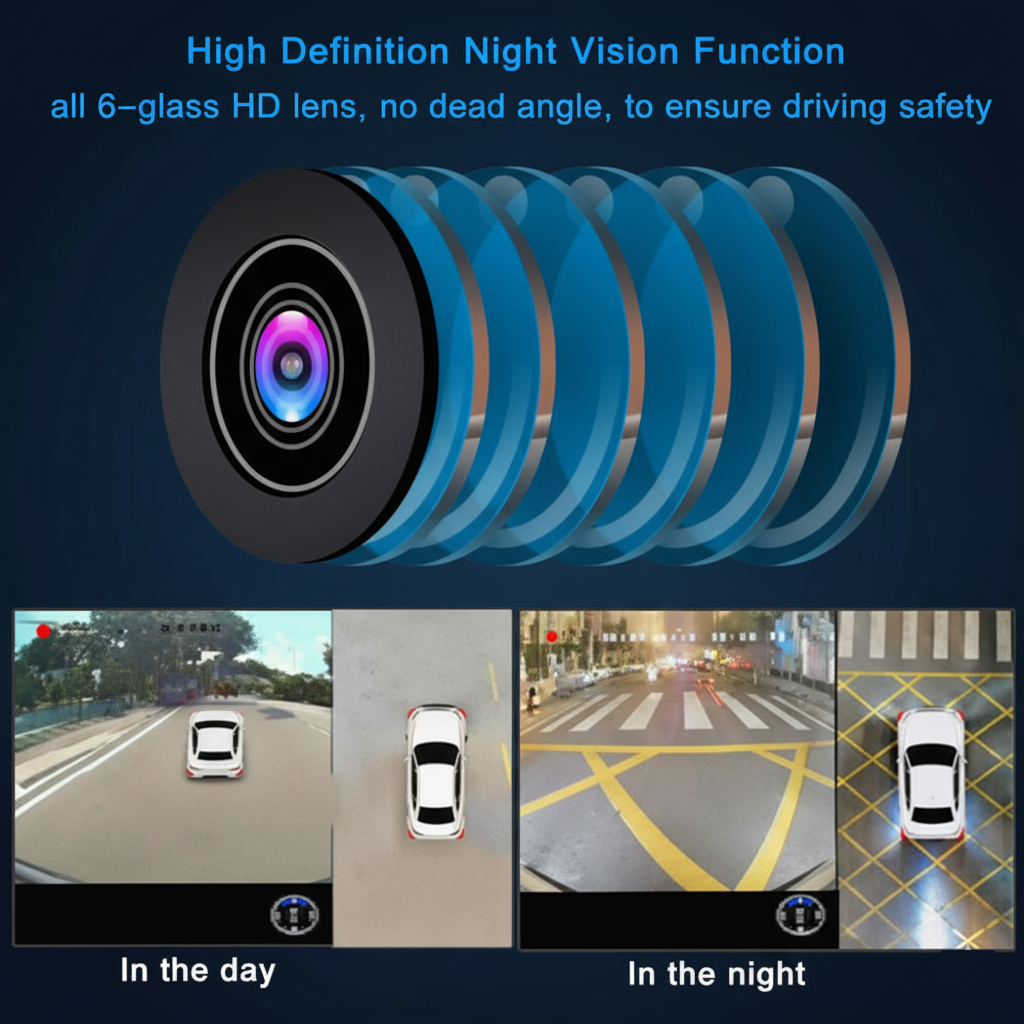 360 Degree Car Camera with Advanced Around View Monitoring Bird View System Reverse Assist Camera System